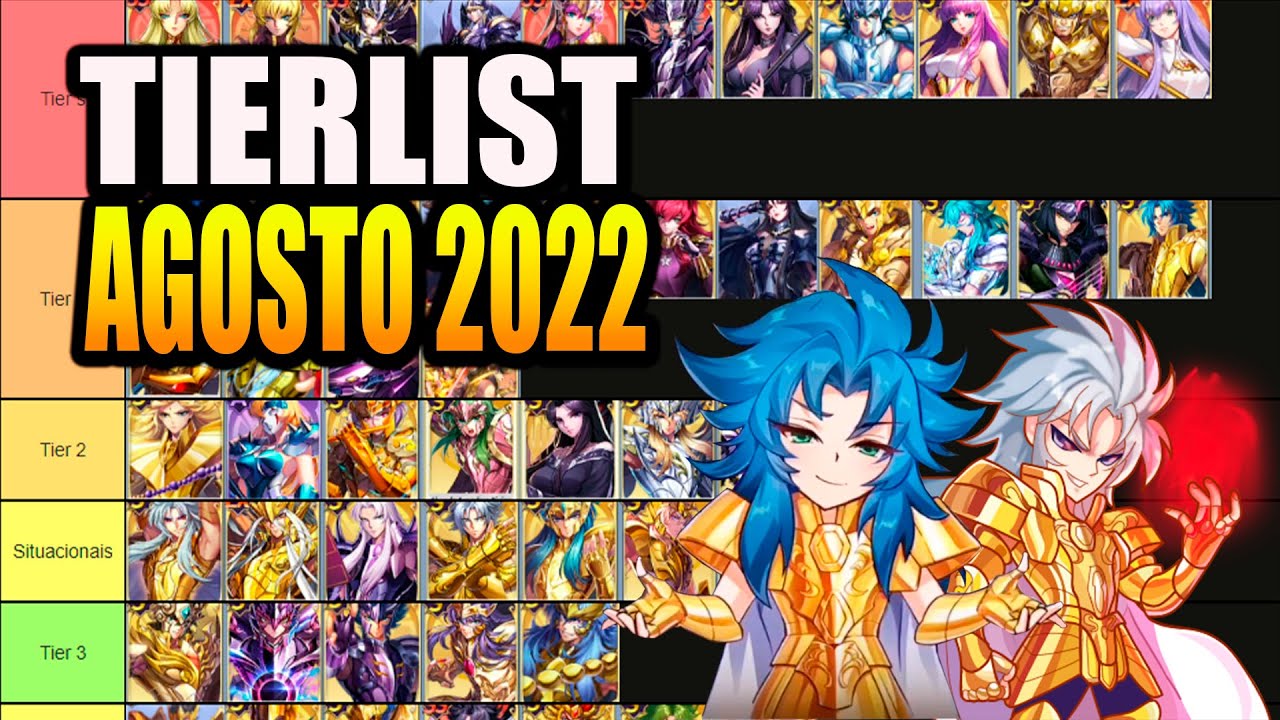 Create a Saint Seiya: Power Levels de todos os personagens Tier