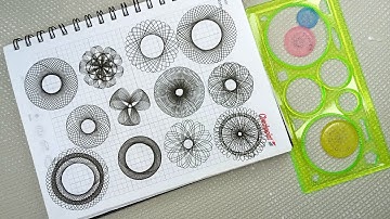 Spirograph Design | How to use spirograph geometric drawing ruler