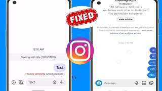 How to FIX Instagram Message Problem  (2024) | Instagram Message not sending