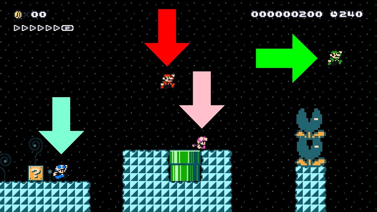 4人対戦が楽しすぎる　マリオメーカー2