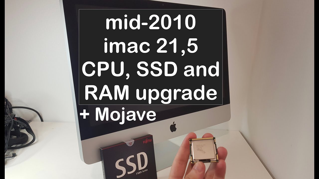 130€ Catalina iMac mid-2010 - 512 G SSD, RAM and CPU upgrades