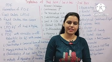 Syllabus 2nd Year Maths | Sem 3rd | 2022-23 | Haryana Universities | by Anju ma