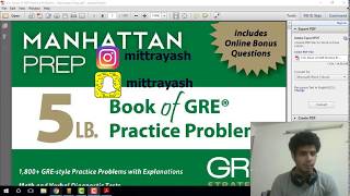 Getting most of  Manhattan 5LB  Book of GRE Practice Problems screenshot 3