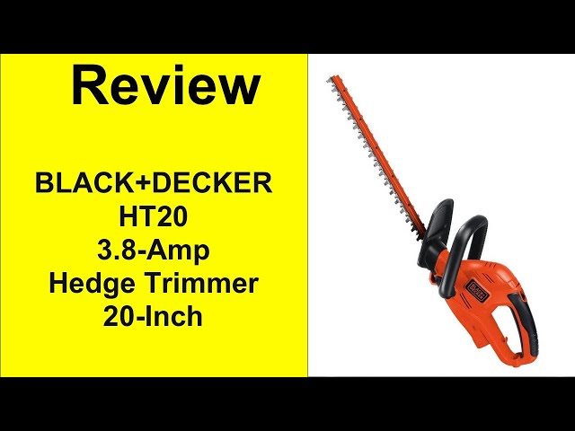 BLACK+DECKER HT20 3.8 Amp 20 Corded Hedge Trimmer 