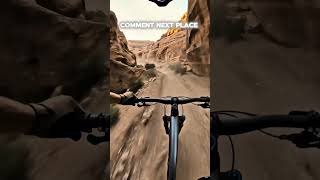 POV: Extreme Mountain Bike Ride Through a Dangerous Canyon 🚵🔥**