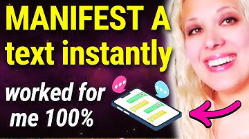 Manifest a Text INSTANTLY (Worked for me 100%)