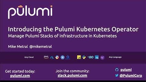 Introducing the Pulumi Kubernetes Operator