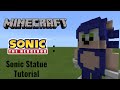 Minecraft | How To Make a Sonic Statue (Sonic The Hedgehog)