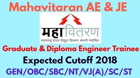 #Mahavitaran_AE & JE Cut off 2018 (expected) #MSEBRECRUITMENT #mahatransco_ae #electricalengineers
