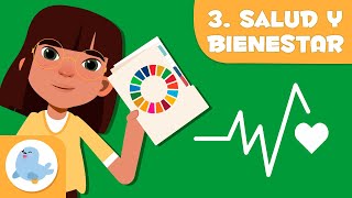 Salud y bienestar 🩺🩹 ODS 3 👨‍👨‍👧‍👦 Objetivos de desarrollo sostenible para niños screenshot 1