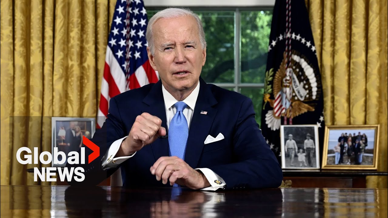 WATCH: Biden celebrates a 'crisis averted' in Oval Office address on ...