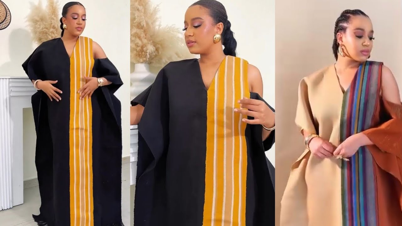 Как сшить кафтан Асоке Бубу с открытыми плечами