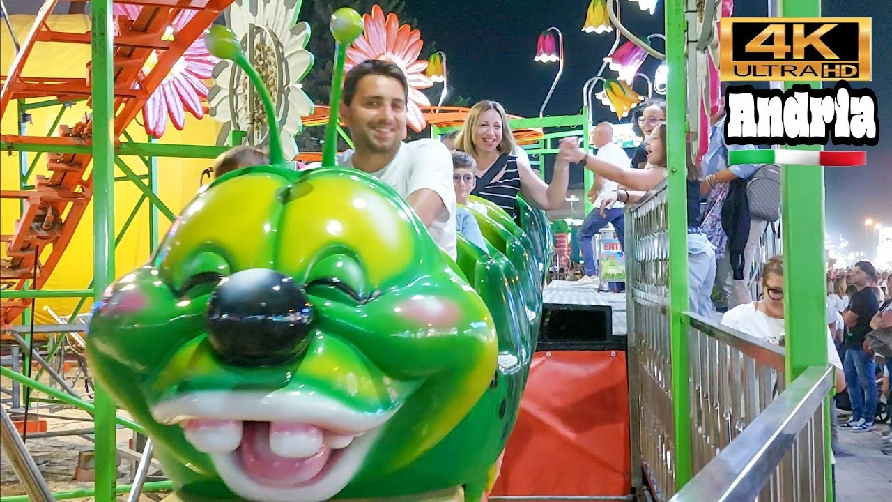 BRUCOMELA Giostre 2023 🇮🇹 Lunapark 4k Andria