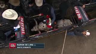 Ramon de Lima rides White Dynomite for 84 points (PBR)