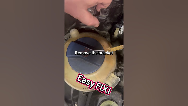 How to remove and replace coolant expansion tank - #audi #shorts #diycarrepair