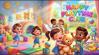 Happy Playtime Club 🎉🧸 | Fun Learning & Friendship Song for Kids | Nursery Rhymes & Kids Songs