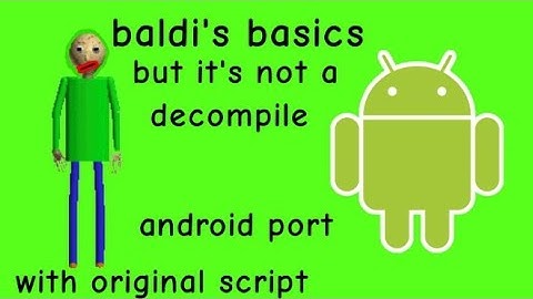 Not decompile ⁉️ baldi