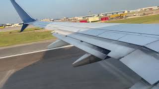 Delta Airlines Boeing 737-900 ER take off from IAH to Atlanta ATL