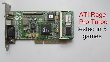 ATI Rage Pro Turbo tested in 5 games