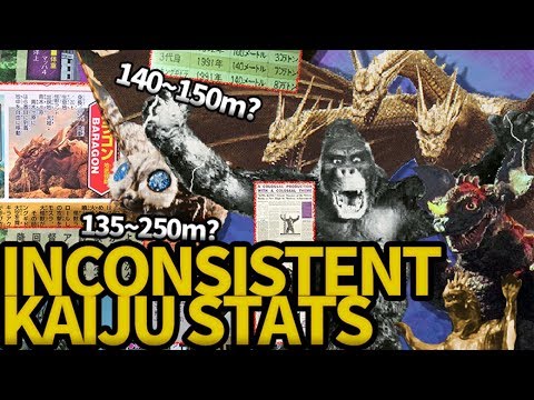 Inconsistent Kaiju Stats｜KAIJU FACTS 【wikizilla.org】