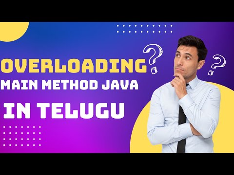 Can we Overload Main method In Java Explained In Telugu