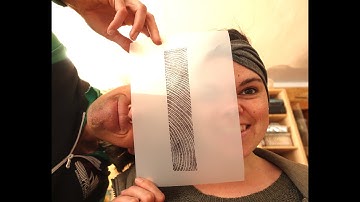 Oil Ink vs Acrylic Ink print on Vellum, transparent paper