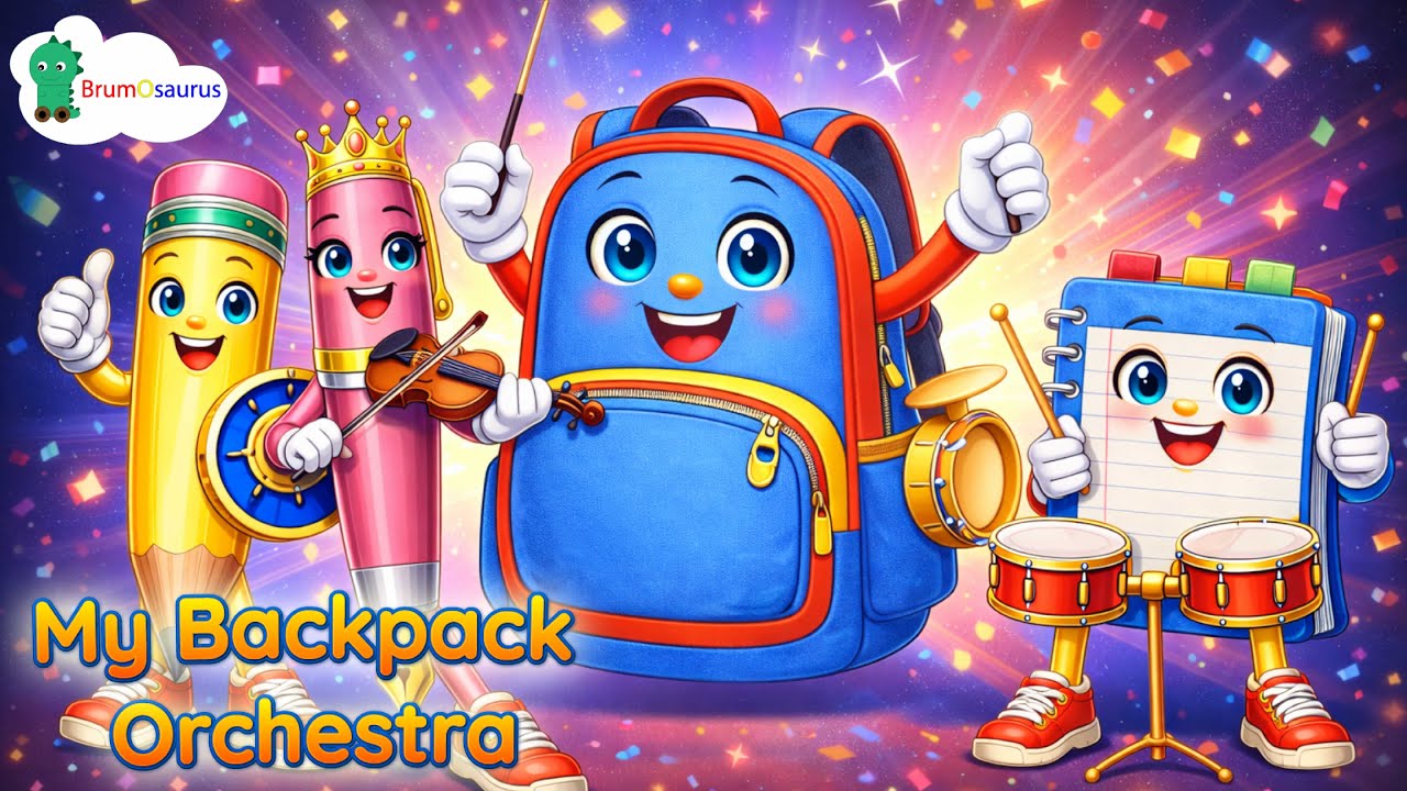 My Backpack Orchestra | Nursery Rhymes | Children's' Songs | Kids - YouTube