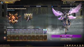 Smite 10.9 Celestial Syndicate Battle pass 26 All Levels Free and Paid Path