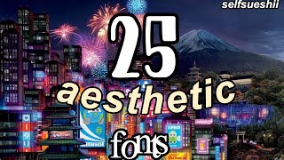 AESTHETIC FONT PACK 2020 | SELFSUESHII screenshot 3