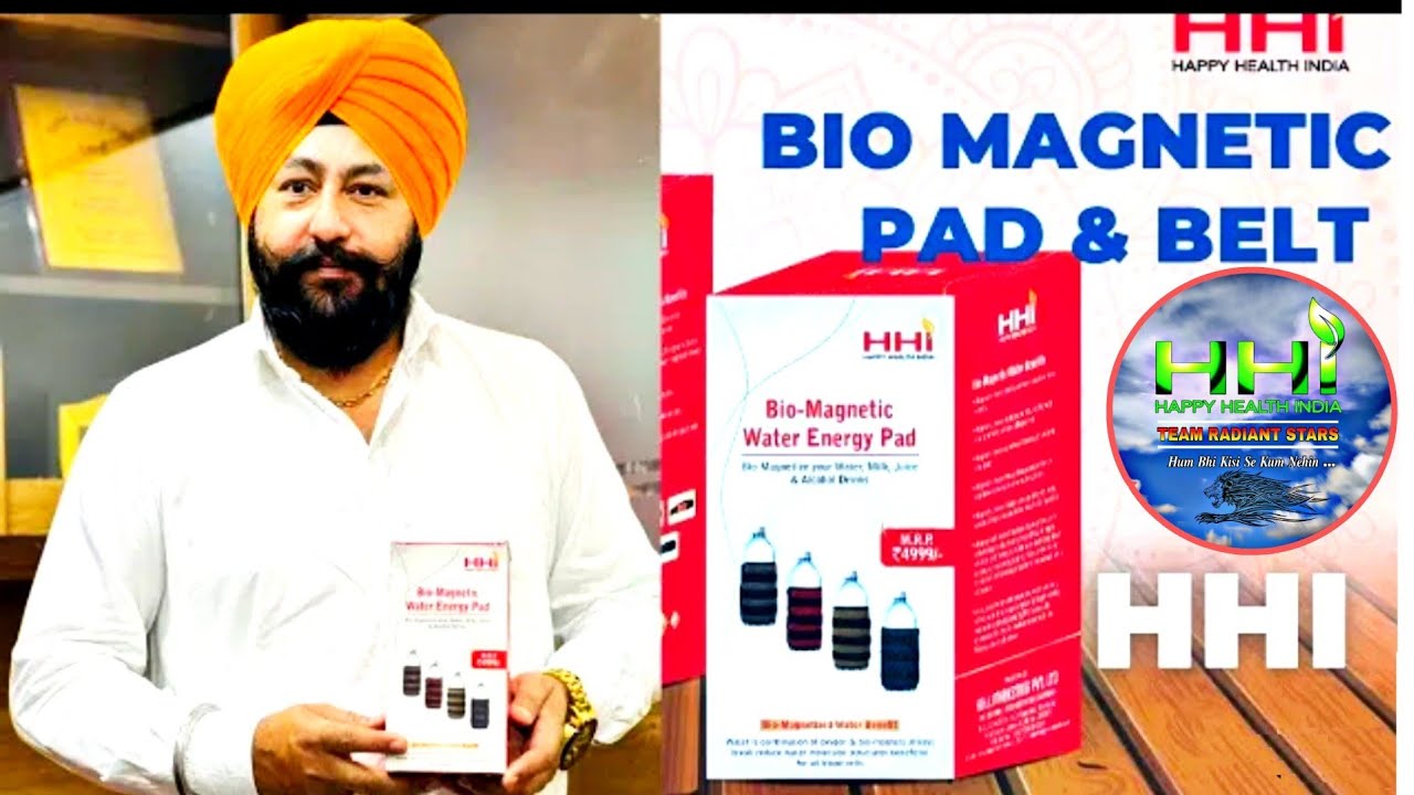 HHI Bio Magnetic Water Energy Pad & Head Belt | Happy Health India 2022