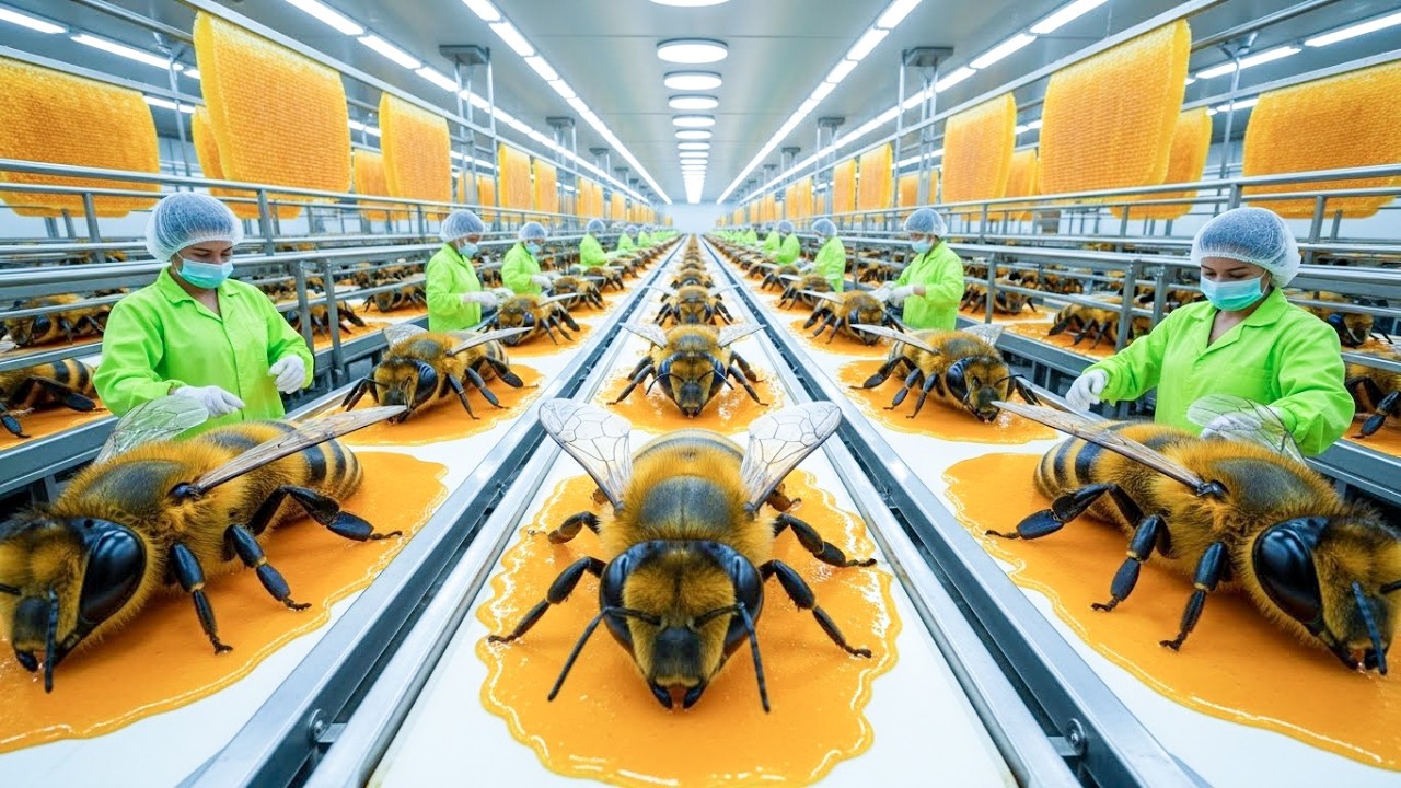 Inside the Giant Honey Processing Factory (Full Process) | How Honey Is Made