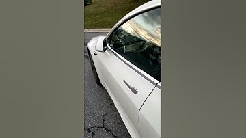 Using key card to open Tesla Model 3
