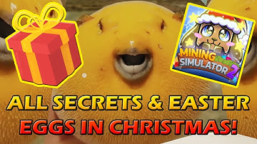 ALL NEW CHRISTMAS EVENT EASTER EGGS AND SECRETS - Roblox Mining Simulator 2