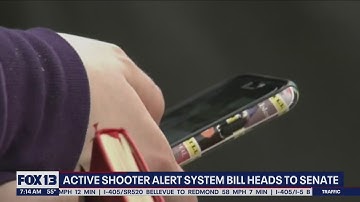 Active shooter alert system bill heads to the senate | FOX 13 Seattle