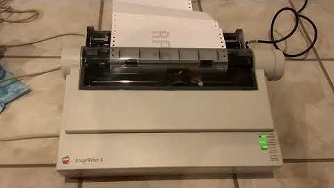 Apple ImageWriter II working