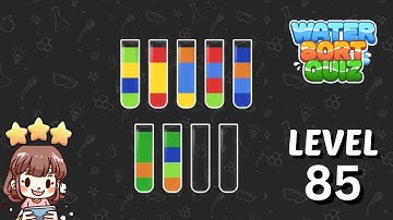 Water Sort Quiz Level 85 Solution Walkthrough 🧪