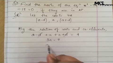 5. Relation b/w Roots and Co-efficients | Problem #2 | THEORY OF EQUATION | Most Important Problem