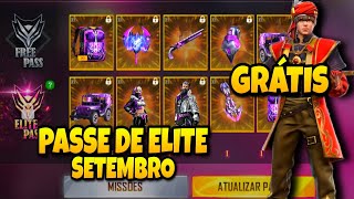 VAZOU TUDO DO NOVO PASSE DE ELITE SETEMBRO 2021! FREE FIRE