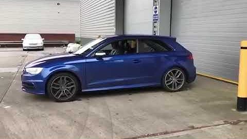 Audi S3 Sportback 8V Quattro Launch in slow motion