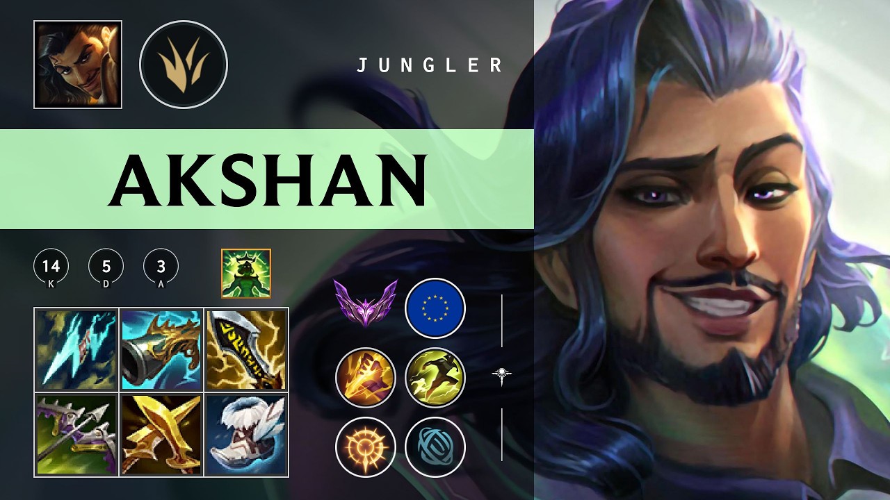 Akshan Jungle vs Zed - EUW Master Patch 26.03