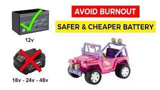 Power Wheels 12v Safe Battery Replacement 🔋