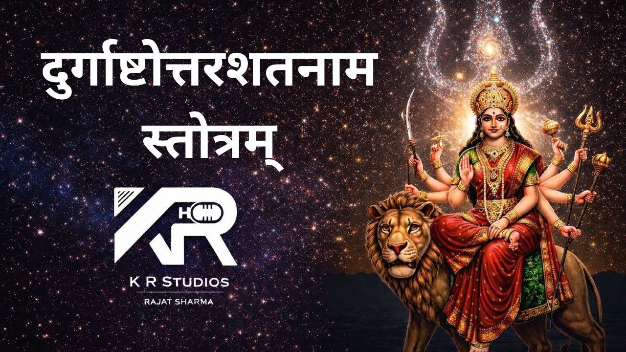 दुर्गाष्टोत्तरशतनाम स्तोत्रम् | Durga Ashtottara Shatanama Stotram | RAJAT SHARMA | KR STUDIOS