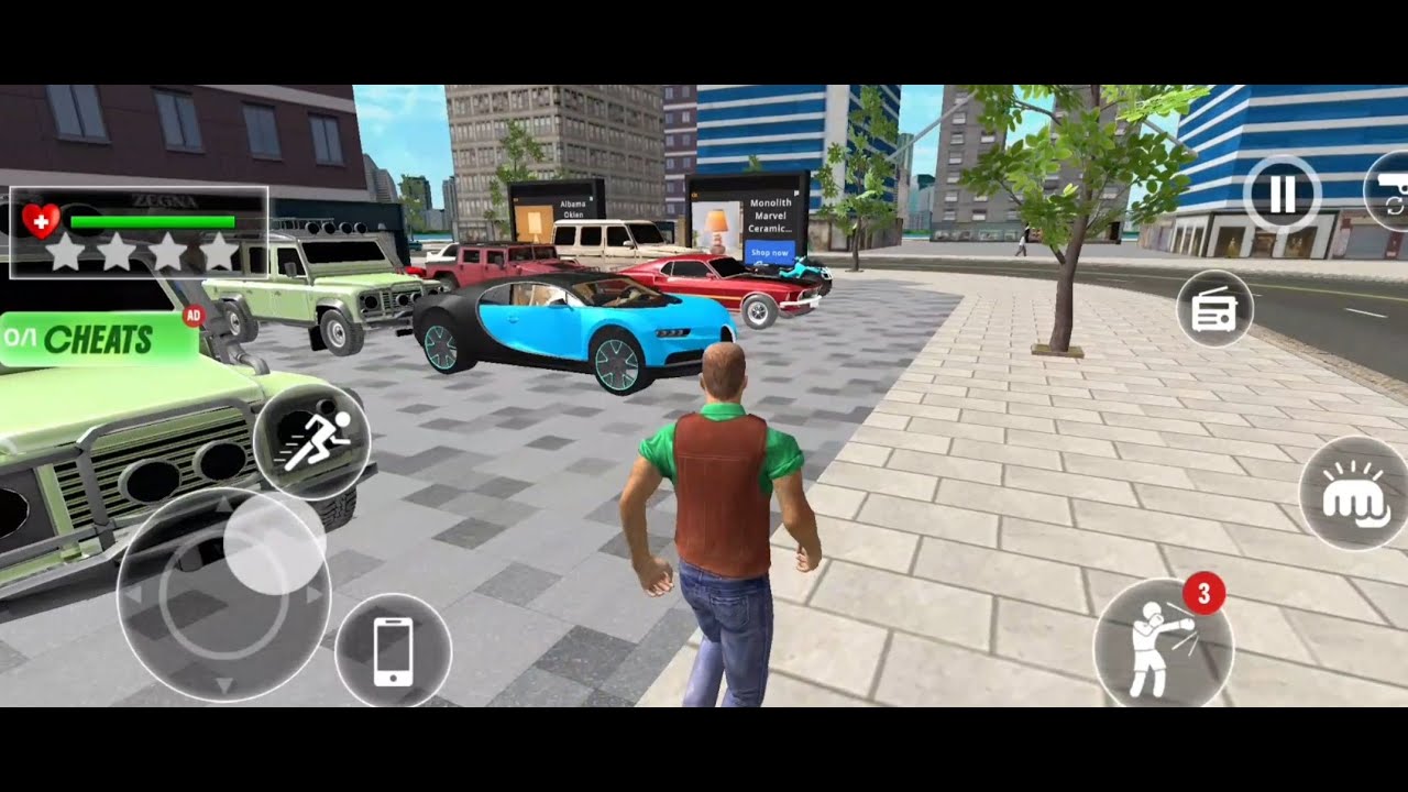 Car exhibition🚗🚘 Gameplay for 🎮  Gangster Mafia Crime Game 3D