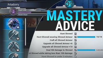 Mastery Progression Tips - Slayer Mastery, Behemoth Mastery, Weapon Mastery - Dauntless Patch 0.7.2