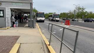 New Jersey Transit 2018 MCI D4500CT #18105 Departing Toms River Park and Ride.