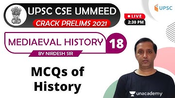 UPSC CSE 2021 | Medieval History by Nirdesh Kumar | MCQs of History