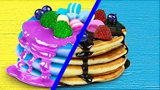 GUMMY FOOD vs REAL FOOD CHALLENGE - Bonbons ou Vraie Nourriture ?