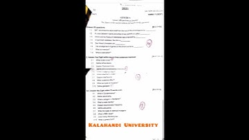 +3 BSC 3rd sem. botany question// Genetics (core - 7) // Kalahandi University 2021..