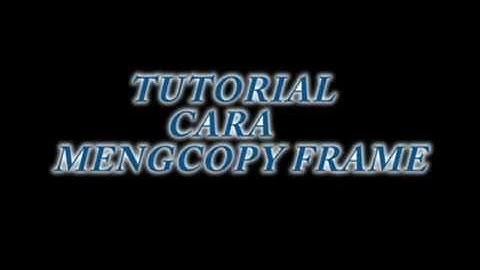 Tutorial Cara MengCopy Frame Di Adobe Flash CS5