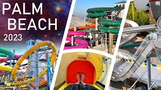 ALL Water Slides at Palm Beach in Germany! | 2023 | 4K POV | Indoor & Outdoor